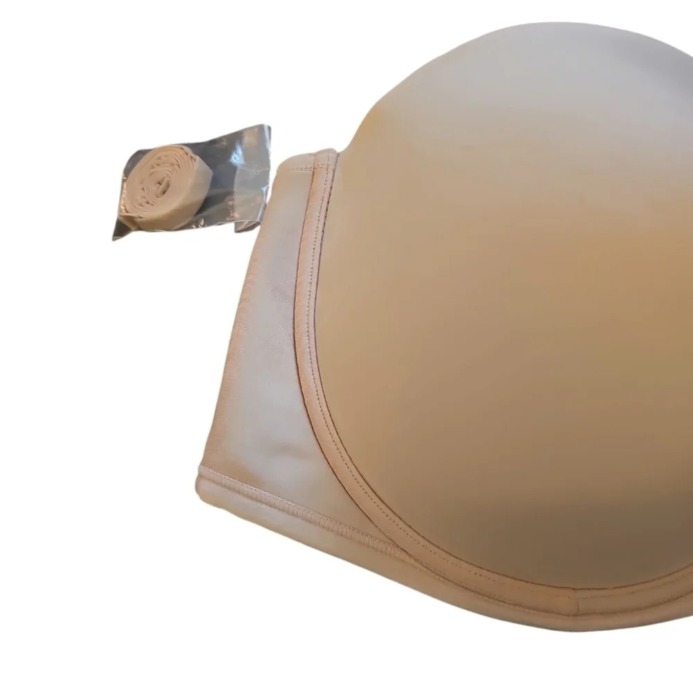 Vanity Fair Tan Nude Strapless Bra Sz 44DD Underwire New WL148
